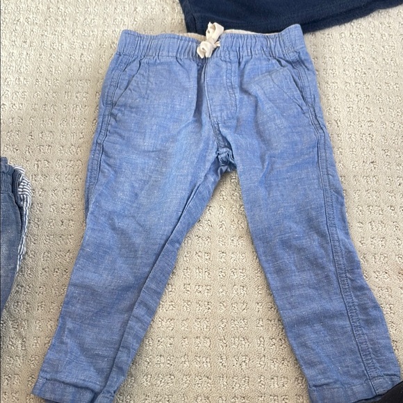 Janie and Jack Nautical Kids Outfit Bundle- Navy, Blue, Striped - Picture 5 of 7